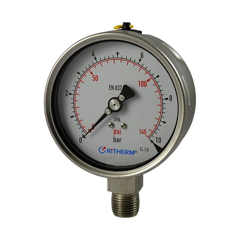 लेजर वेल्डेड सभी स्टेनलेस स्टील दबाव नापने का यंत्र